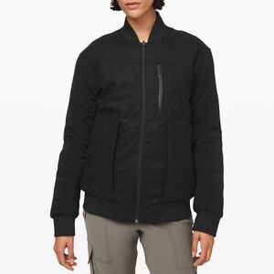 Lululemon Roam Far wool bomber reversible down-filled puffer coat. 🖤